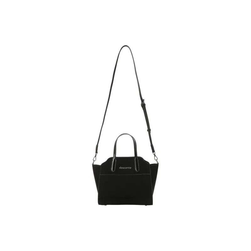 DESCENTE Synthetic Leather, Polyester Shoulder Bag Unisex Black-3
