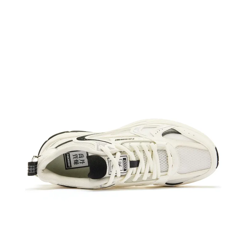 QIAODAN Kaiyuan 1.0 Breathable And Lightweight Low Top Casual Shoes Men's Ivory Black-3