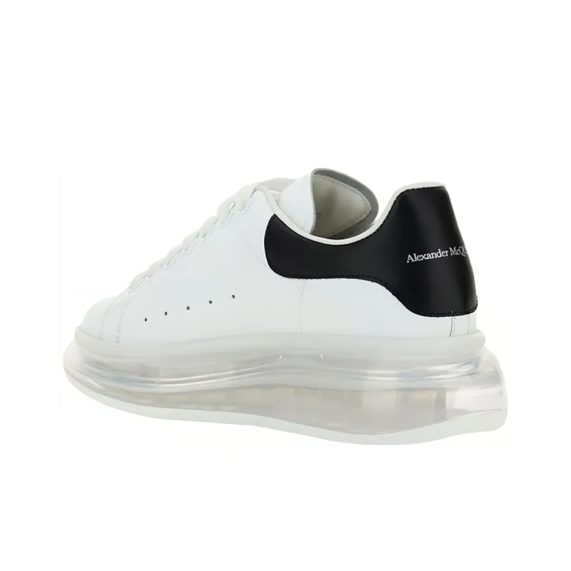 Alexander McQueen Oversized Transparent Sole Sneaker 'White Black' Women's-3