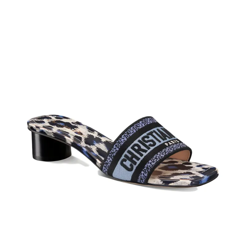 DIOR Dway Rubber Sole Slip Resistant Slide Slippers Women's Deep Sea Blue-2