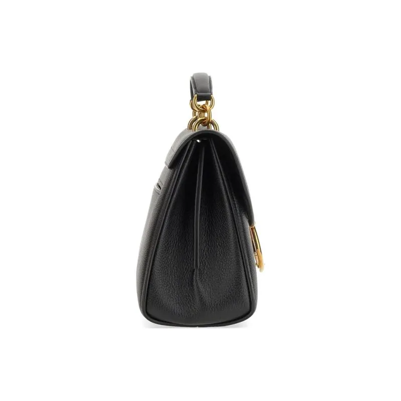 FERRAGAMO Leather Tote Bag, Shopping Bag, Handbag Women's Black-1