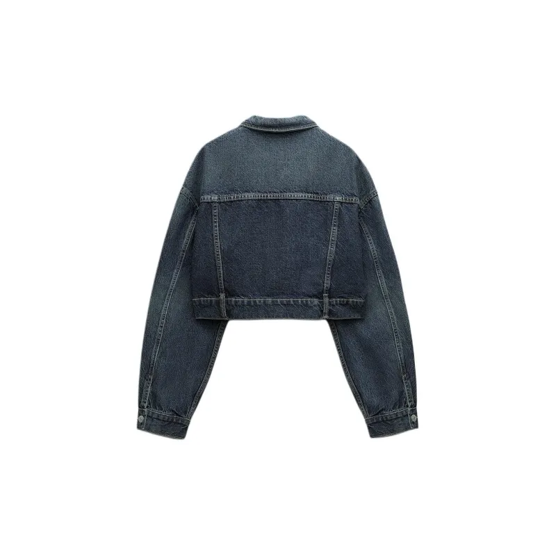 ZARA Denim Jackets Women's Blue-1