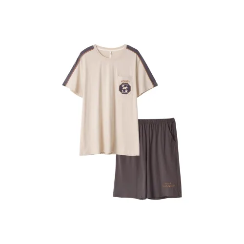 Dorame Pajama Set Men's Apricot