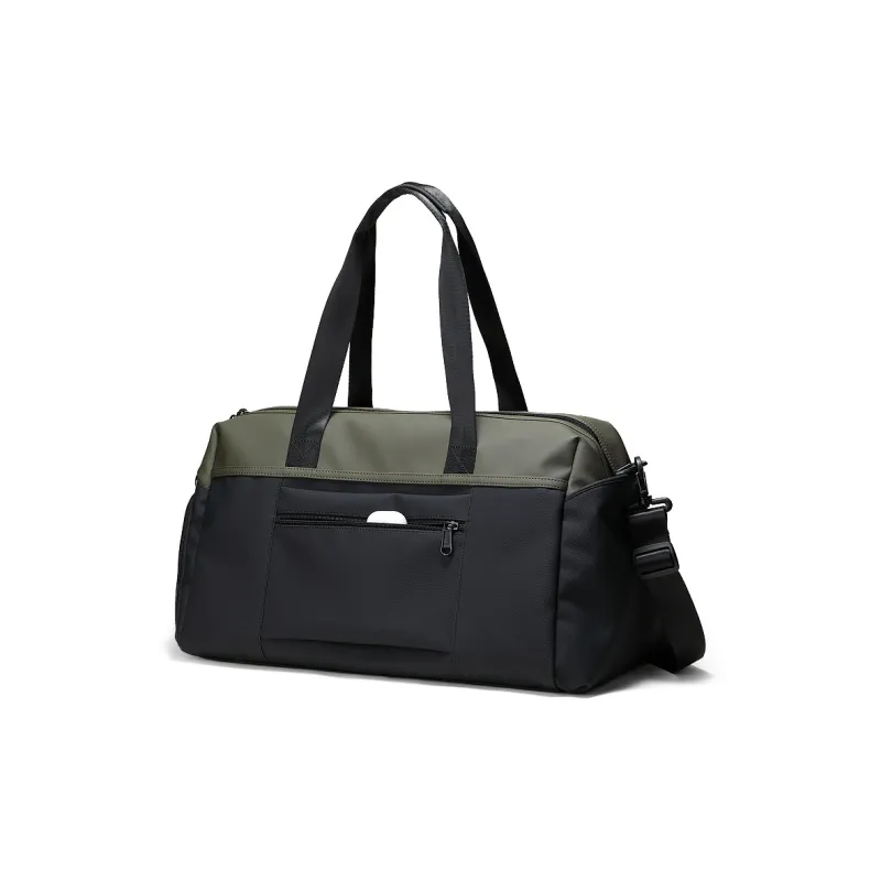 Fillove Fabric Shoulder Bag Crossbody Bag Travel Bag Regular Men's Black & Green-6
