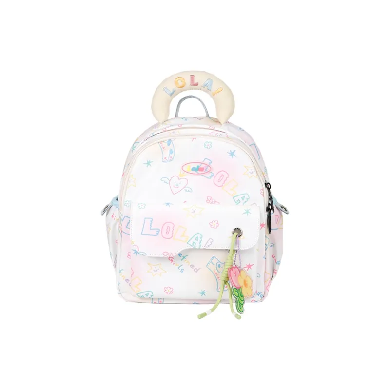 LOLA DESIGN Polyester Backpack Regular Women's Multicolor-1