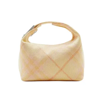 Burberry Polyamide Handbag Medium Size Women's Beverage Yellow