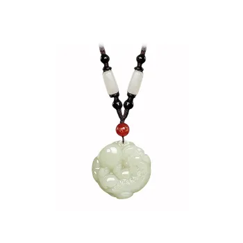 Qing Yi Pendants Green Jade Unisex