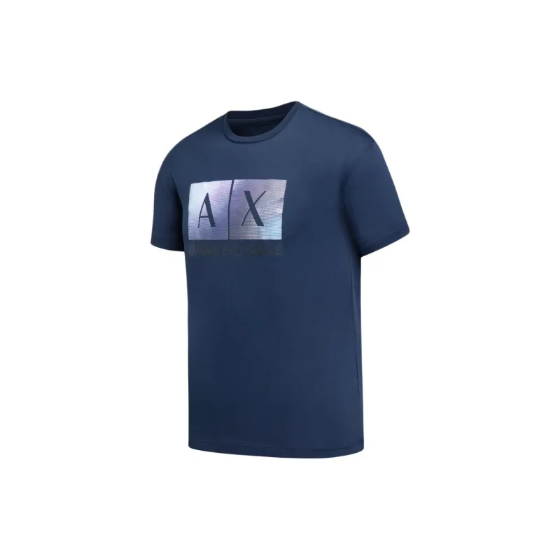 ARMANI EXCHANGEAE SS24 T Shirt Men's Navy Blue-2
