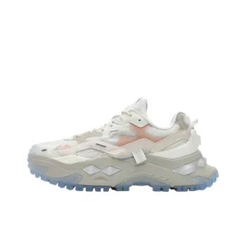 FILA FUSION BIANCO Slip Resistant And Breathable Low Top Casual Shoes Women's White Pink