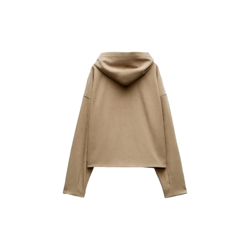 ZARA Jackets Coats Women's Medium Camel-1