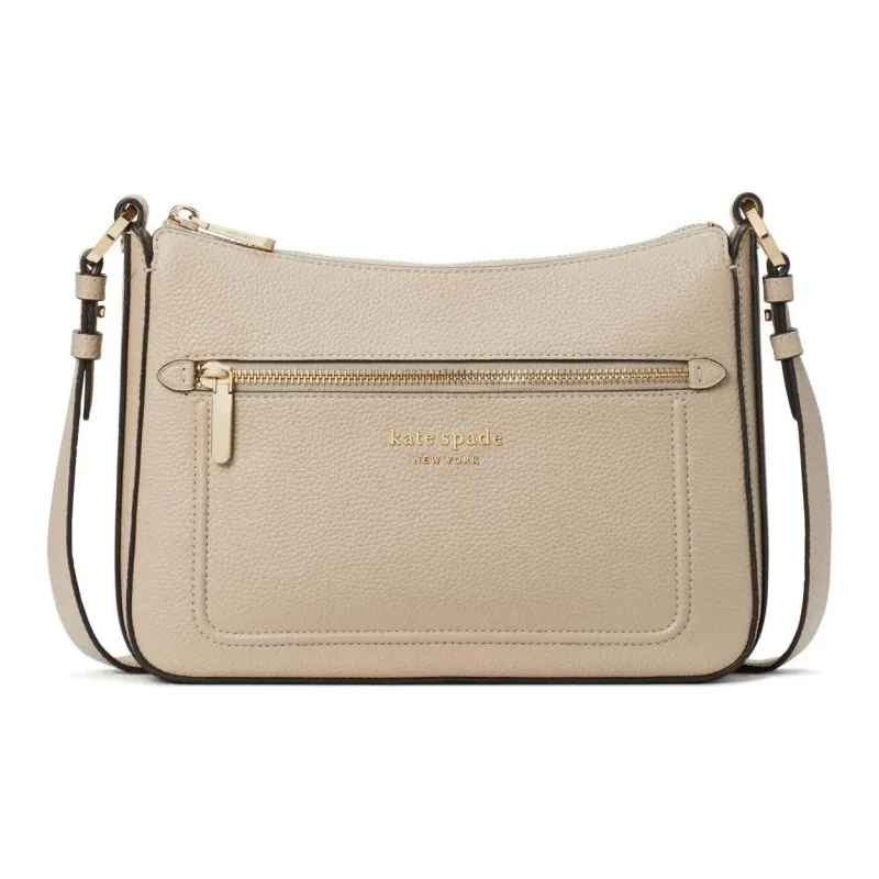 Kate Spade Hudson Grained Leather Crossbody Bag Shoulder Bag Unisex Ceramic Color-0