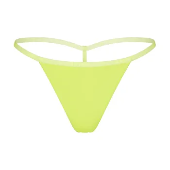 SKIMS COTTON LOGO STRING THONG Underpants Women's 1 Pack DAFFODIL/Daffodil