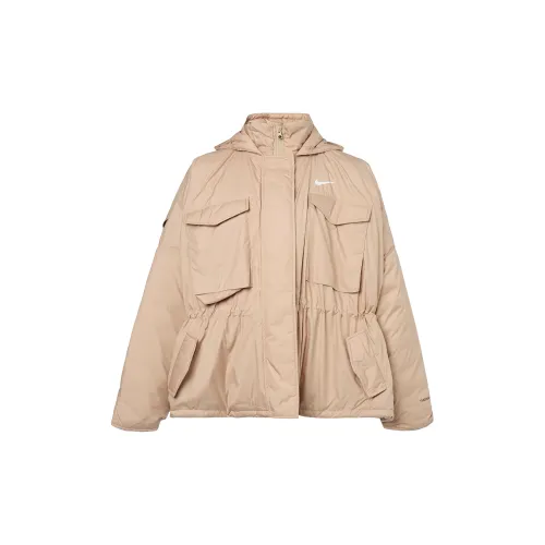 Nike Puffer Jackets Women's Linen/Yellow/White