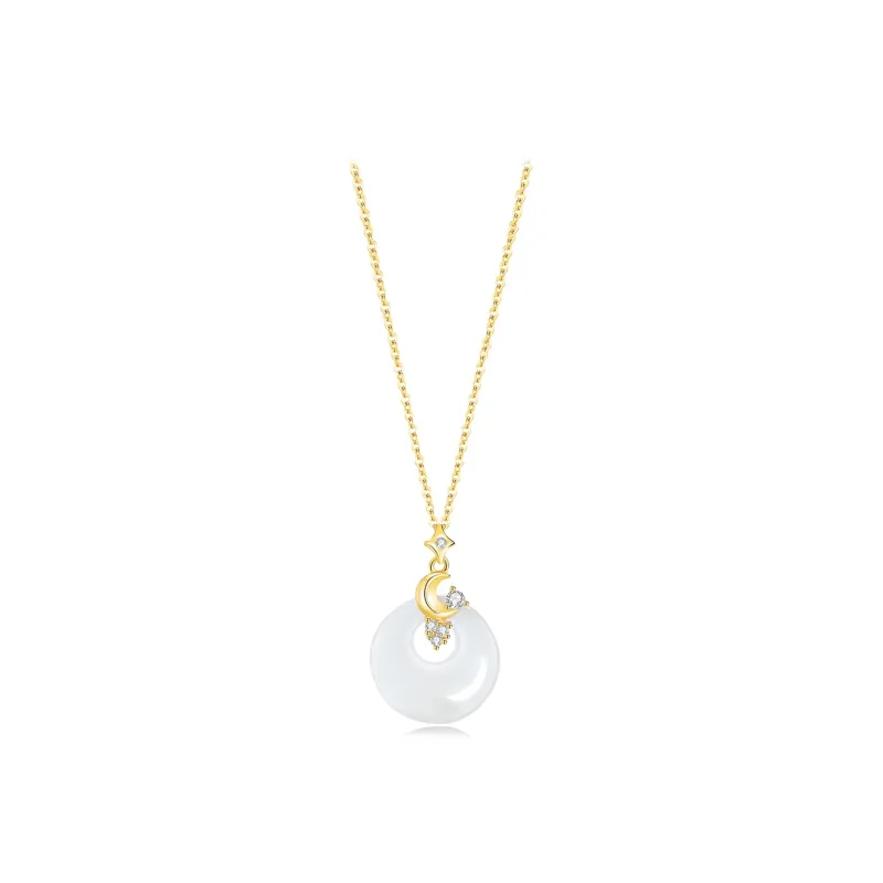 Teddy Bear Collection Chalcedony Jade Necklaces Women's-1