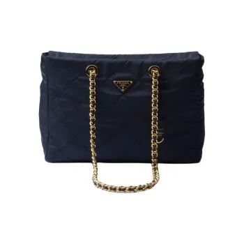PRADA Re Edition Fabric Tote Bag Shopping Bag Handbag Shoulder Bag Women's Blue