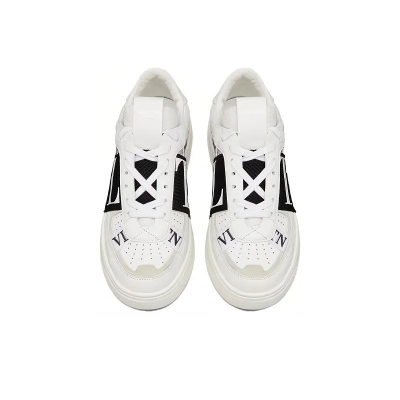 Valentino VL7N Low Top Stylish Skateboarding Shoes Women's White Black-3
