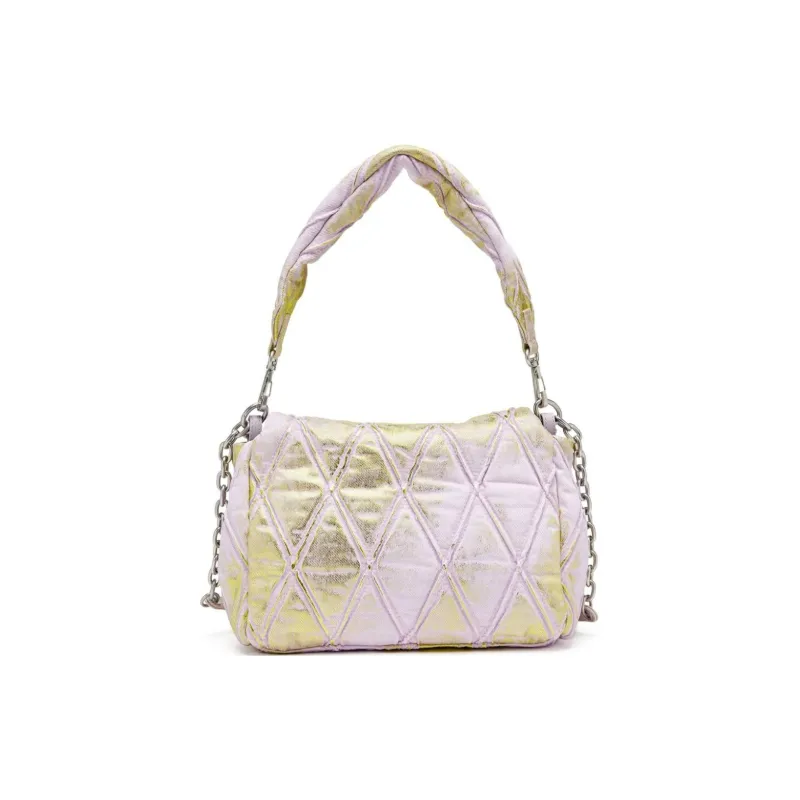 DIESEL Cotton Shoulder Bag Women's Light Pink-2
