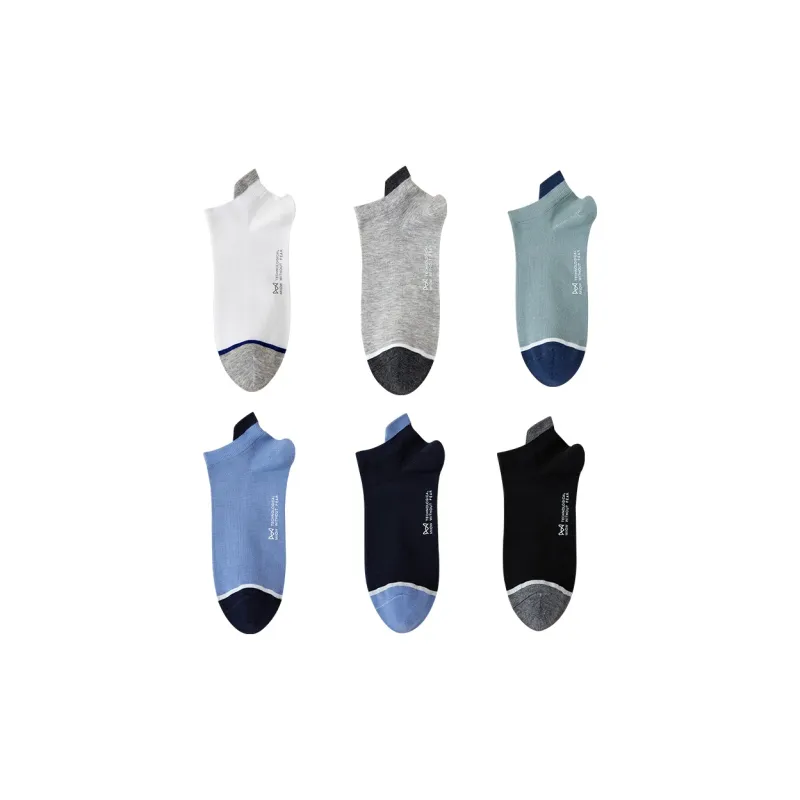MIIOW Moisture-Wicking Breathable Ankle Socks Men's 6 Pack-0