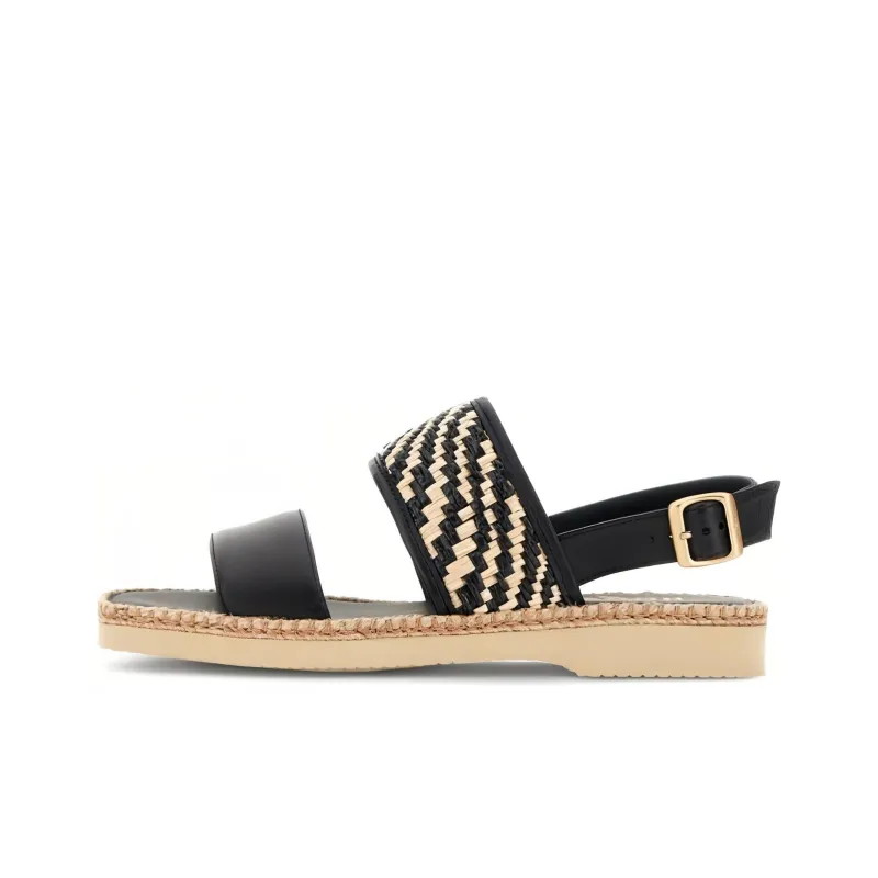 HOGAN H660 Double-Strap Woven Sandals Women's-0