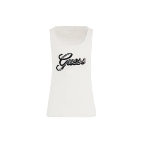 GUESS Tank Tops Women's White