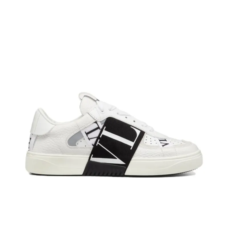 Valentino VL7N Low Top Stylish Skateboarding Shoes Women's White Black-1