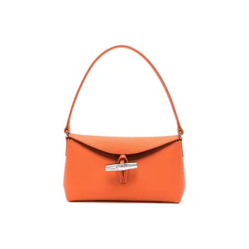 LONGCHAMP Small Roseau Leather Tote Bag