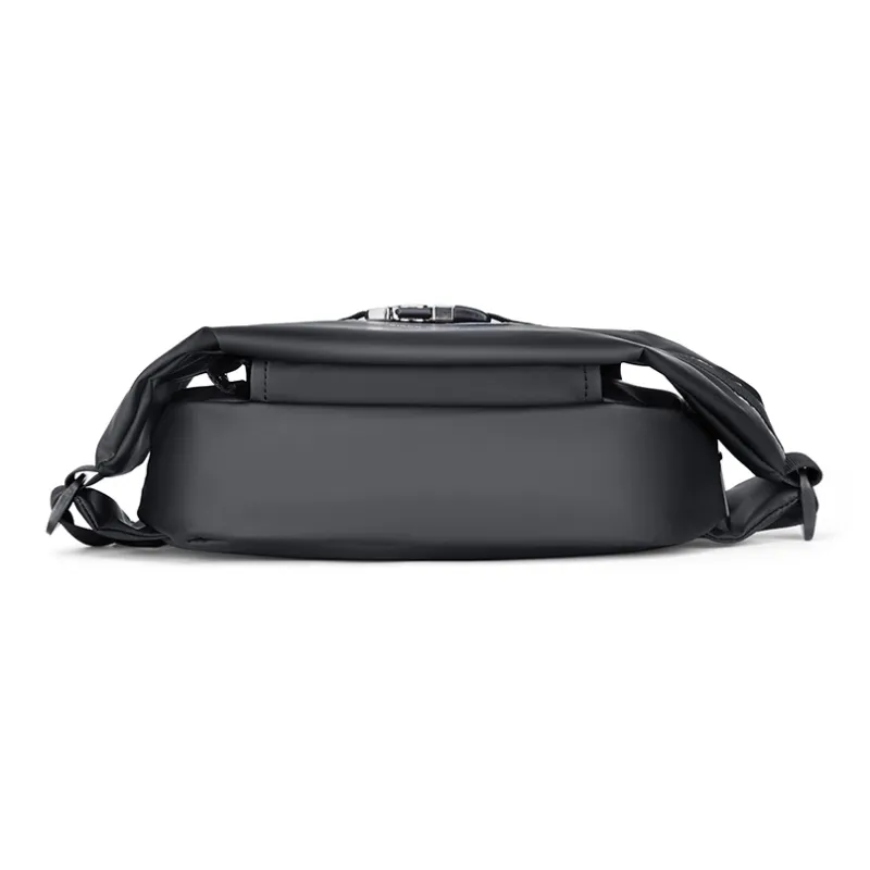 BISON DENIM Oxford Fabric Bag Black Casual Shoulder Bag Crossbody Bag Fashion Small Bag Men's Bag Men's-5