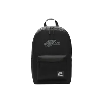Nike Polyester Backpack Regular Unisex Black & Reflection Silver