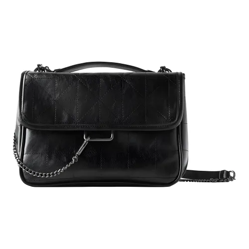 JANE KLAIN Synthetic Leather Handbag, Shoulder Bag Regular Womens Black/Ecru/Silver/Red