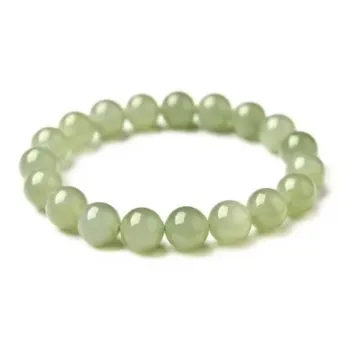 Lingxiang Yurun Hetian Jade Bracelets Unisex Pale Greenish-White Jade