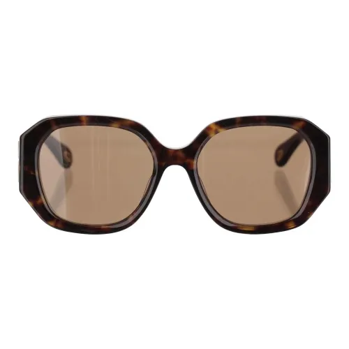 Chloe Recycled Acetate Irregular Shape Sunglasses Unisex Tortoiseshell