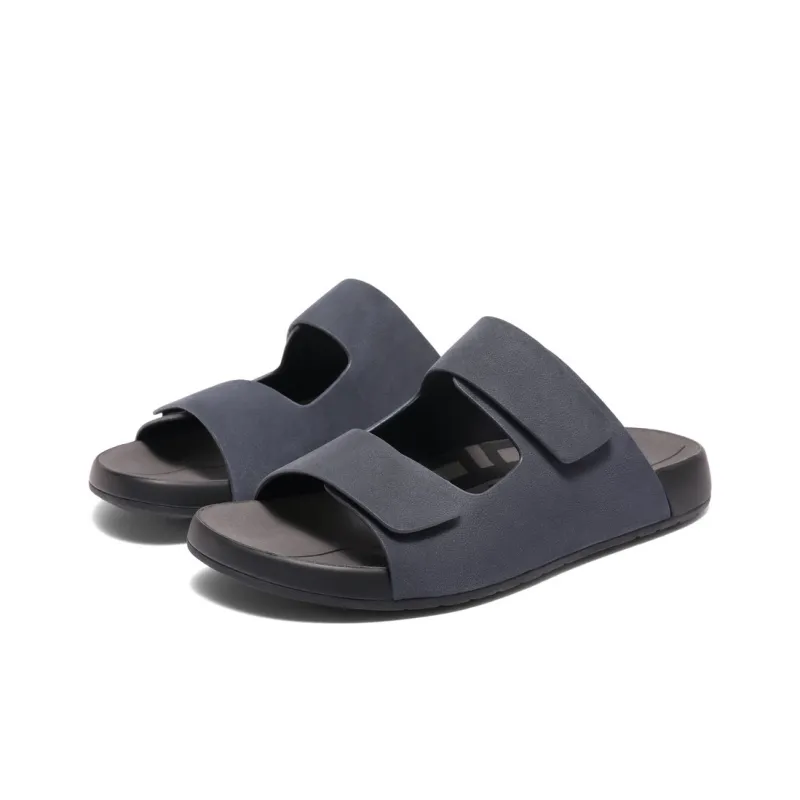 BELLE Slide Slippers Men's Gray Blue Earth Yellow-13
