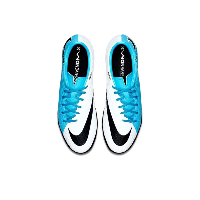Nike Hypervenom Phelon TF Rubber Broken Studs Cushioning Wear Resistant Soccer Shoes Men's Blue Black-1