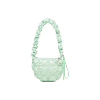 CARLYN Nylon Spell PU Cloud Bag, Handbag, Shoulder Bag Unisex Neon Green