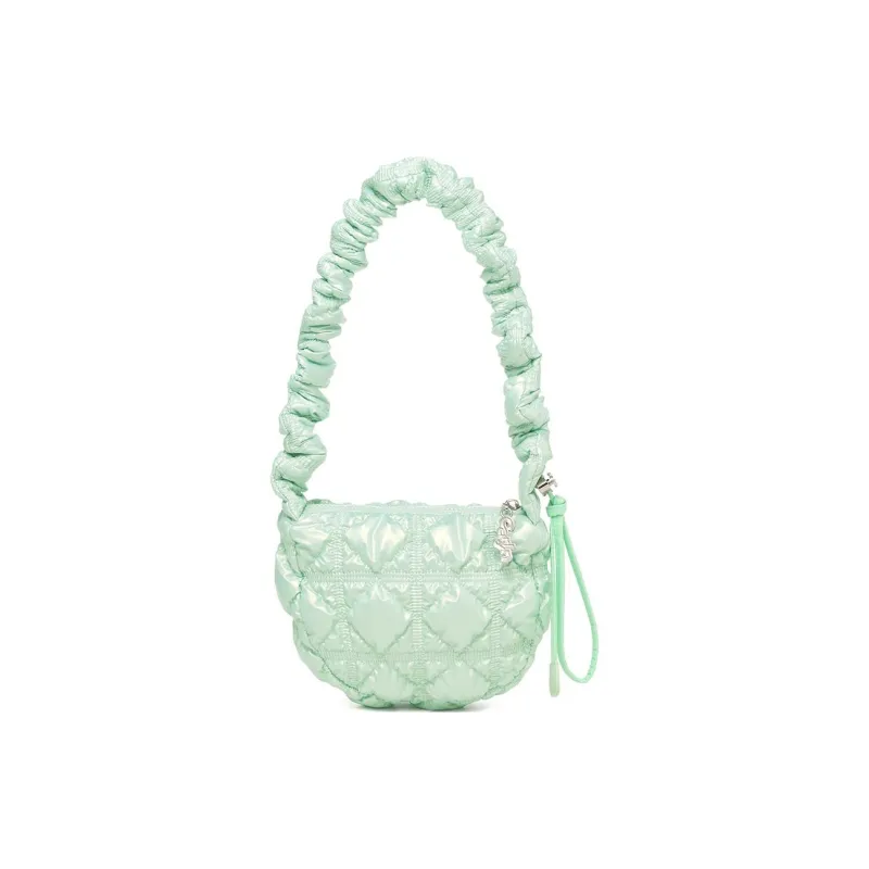 CARLYN Nylon Spell PU Cloud Bag, Handbag, Shoulder Bag Unisex Neon Green-0