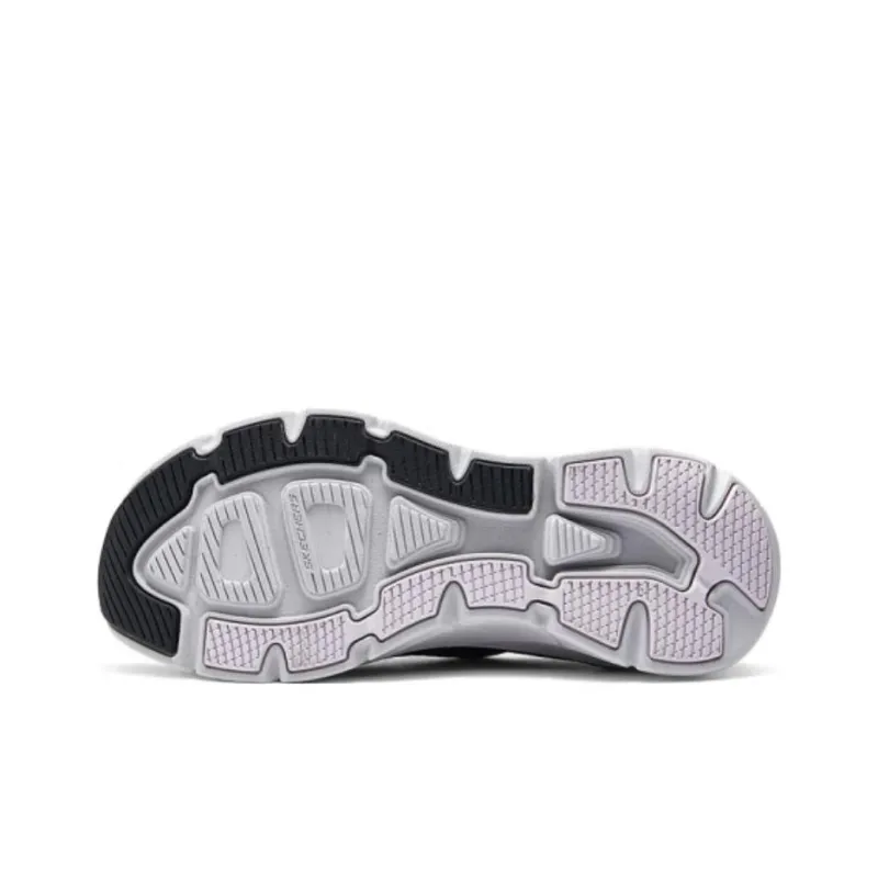 Skechers Sport Cushioning Wear Resistant Low Top Running Shoes Women's Black Purple-4
