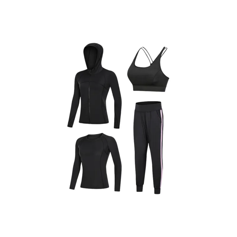 ACRUNU Yoga Top Running Loose Fit Sports Top Long-Sleeved Breathable Underwear Pilates Training Quick Dry Fitness Set-4