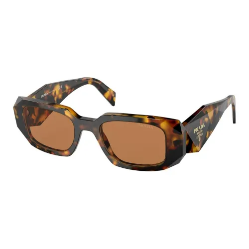 PRADA Plastic Rectangular Sunglasses Unisex Tortoiseshell