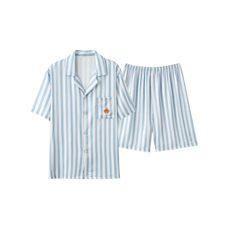 PBENO PD Pajama Set Men's Blue White-0