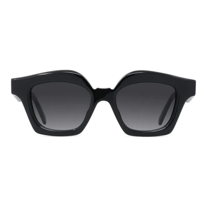 LOEWE Acetate Irregular Shape Sunglasses Women's Black-1