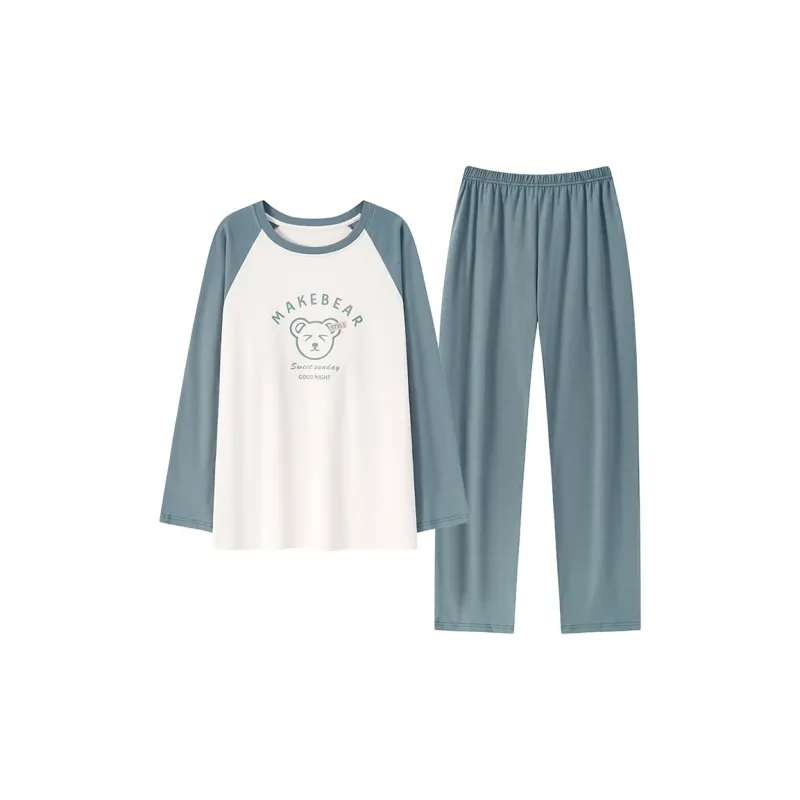 Close fitting Areas Pajama Set Men's-1
