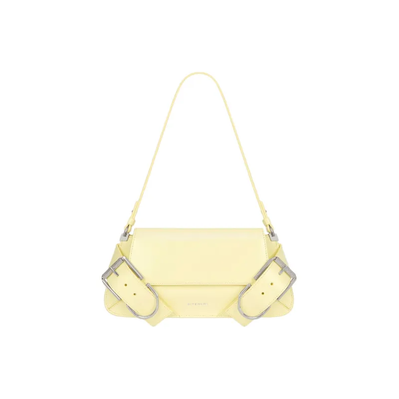 Givenchy Voyou Box Calfskin Handbag, Shoulder Bag Women's Yellow-0
