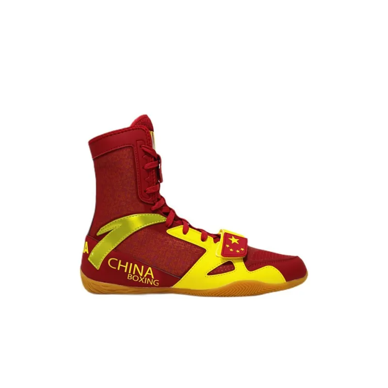 Anta Variety Training Collection Anti Slip And Wear Resistant Lightweight High Top Training Shoes Unisex Red Yellow-1