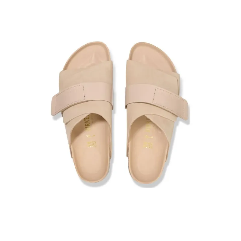 Birkenstock Kyoto Nubuck Leather Sandals 'New Beige' Women's-3