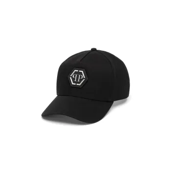 PHILIPP PLEIN Logo plaque Cotton Baseball Cap