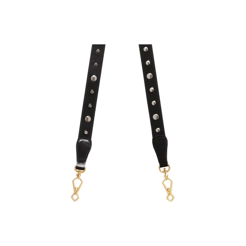 GUCCI Leather Shoulder Strap Bag Straps Women's Black-3