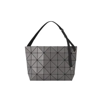 ISSEY MIYAKE BLOCKY Polyvinyl Chloride Resin Portable Crossbody Bag Shoulder Bag Women's Charcoal Gray