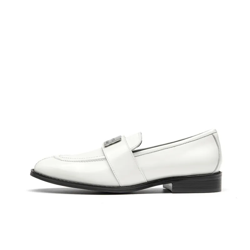 SHOESZOOO Loafers Women's Black/White-7