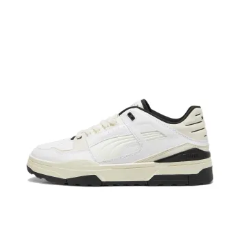 PUMA Slipstream Xtreme Slip-Resistant Low-Top Skateboard Shoes Unisex White Black