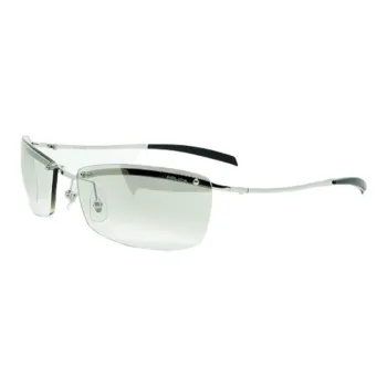 Police Titanium Nickel Alloy Irregular Shape Sunglasses Unisex Silver